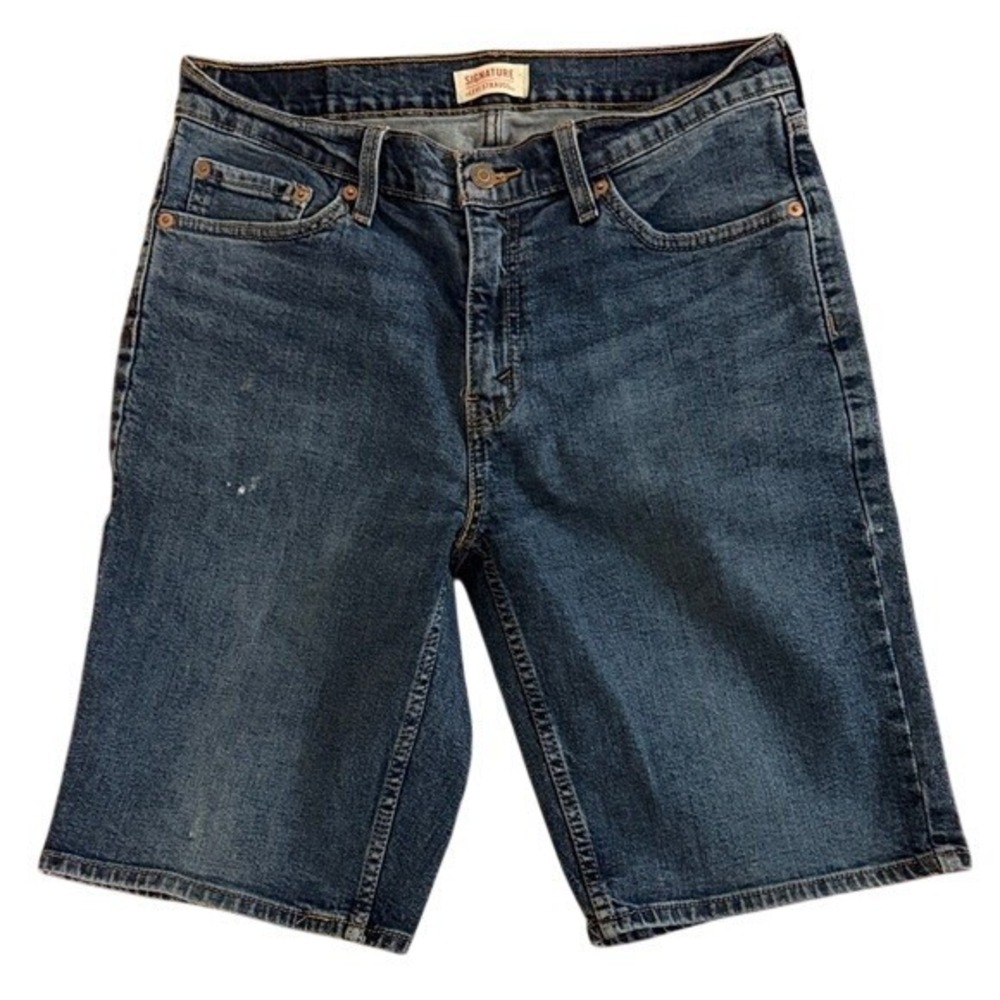 Signature by Levi Strauss & Co. Denim Shorts Mens 30 15745-0050 Blue Regular